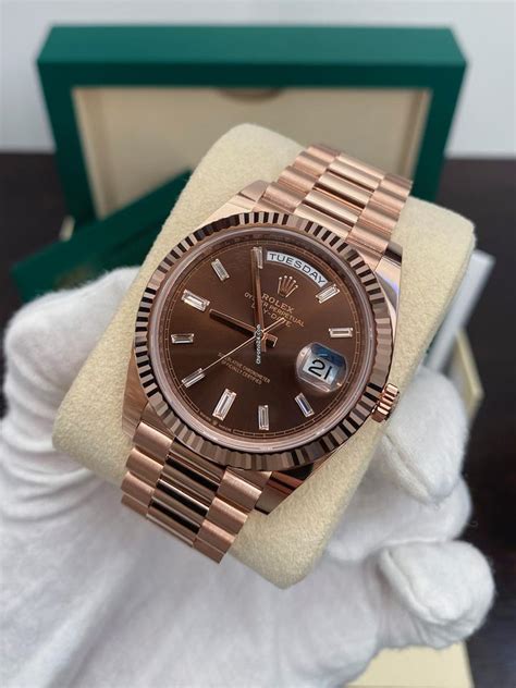 rolex day date rose gold ladies|rolex day date 40 everose.